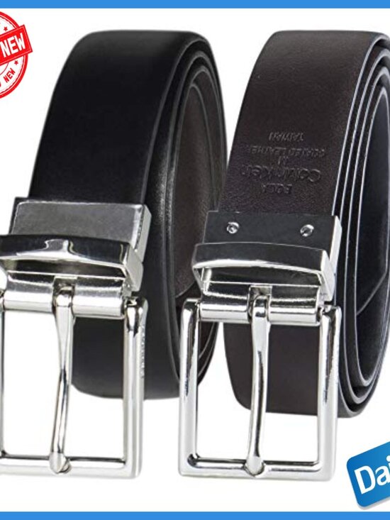 Reversible Dress Belt for Jeans and Trousers, Regular and Plus Sizes main image 4